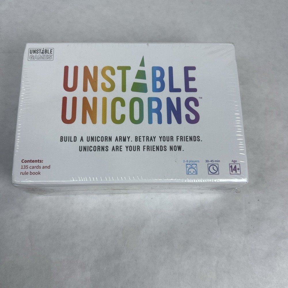 Unstable Unicorns Card Game 2nd Edition By Unstable Games 135 Cards New Sealed